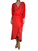 Vestido Wrap Coral
