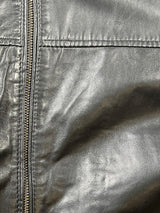 Chaqueta Cuero Plus Size Hombre