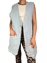 Chaqueta Denim Sin Mangas