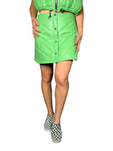 Falda Puff Cuero