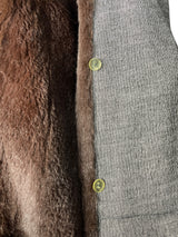 Trench Con Forro de Piel Desmontable