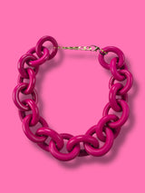 Collar Eslabón Magenta