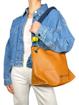Cartera Trapecio Cuero