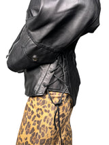 Chaqueta Cuero Estilo Biker