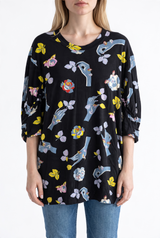 Polera Larga Estampada
