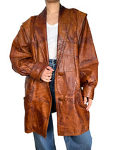Chaqueta Cuero Oversize Vintage