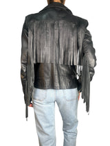 Chaqueta Cuero Flecos