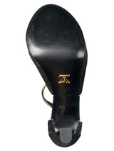 Tacones Alto Borde Dorado