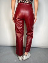 Pantalón Ecocuero Burdeo