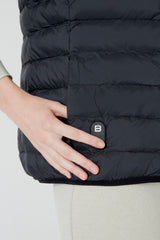 Parka Negra Sin Mangas Mujer - Sin Batería