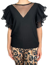 Blusa Mangas Plisada