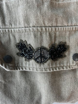 Chaqueta Verde Militar Peace