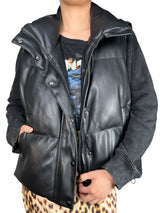 Parka Sin Mangas Ecocuero