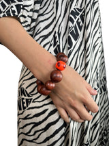 Pulsera Esferas Café