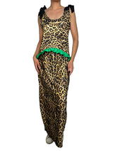 Vestido Vuelo Verde Elasticado