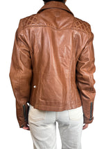 Chaqueta Biker Milena Camel