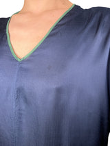 Blusa Larga Caída Satinada
