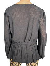 Blusa Plisada con Amarre