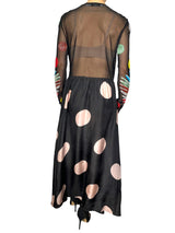 Vestido Seda Aplicaciones