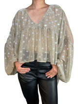 Blusa Traslucida Lurex