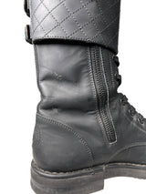 Botas Combat Quilted con Hebillas