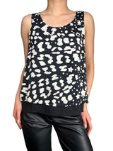 Top Negro Estampado