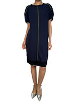 Vestido Azul Marino Viscosa