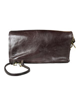Cartera Margaret Ébano Liso Cuero