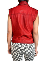 Chaqueta Cuero Sin Mangas