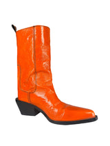 Botas Cuero Naranja