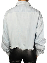 Blusa Cropped Desflecada