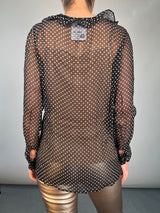 Blusa Puntos Traslucida