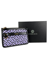 Clutch Coated Canvas Greca Signature