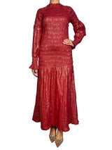 Vestido Fruncido Lurex