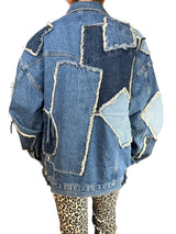 Chaqueta Patchwork Oversize Denim