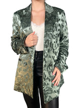 Blazer Viscosa Satinado Jacquard