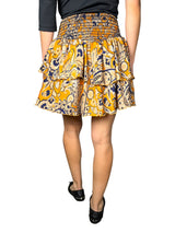 Falda Mini Pretina Fruncida