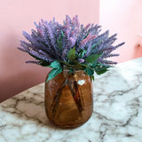 Jarrón Con Textura Color Ámbar Pequeño