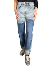 Jeans Bicolor estilo Patchwork