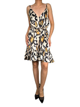 Vestido Animal Print Satinado