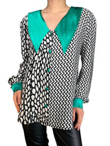 Blusa Cuello Satinado