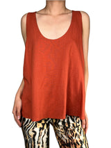 Blusa Lino Terracota