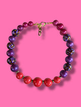 Collar Esferas Animal Print