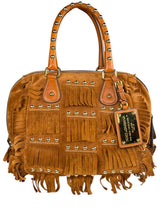 Bolso Cuero Flecos