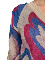 Sweater Corazones Fibras Metalizadas