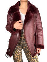 Chaqueta Burdeo Ecocuero