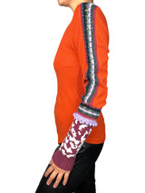 Polera Mangas Bordadas
