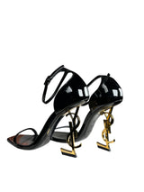 Sandalias Opyum De Charol Con Tacón Dorado