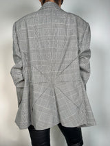 Blazer Lana Virgen Cuadros Vintage