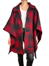Poncho Rojo Oversize